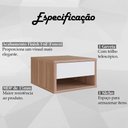 Ver imagem 5 de Mesa de Cabeceira Suspensa 1 Gaveta B87 Montana Branco Novam Montana Branco