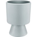 Ver imagem 1 de Cachepô Vaso Decorativo Planta Redondo Home&co Cerâmica 16x12x12cm Azul Claro