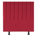 Ver imagem 2 de Cabeceira de Cama Solteiro Box 100 Cm Taís Suede:vermelho