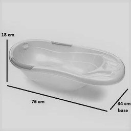 Banheira Bebê Adoleta ref: 946 - 22 litros - Rosa Perolado - 2