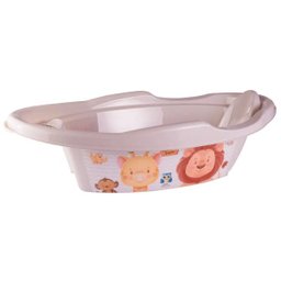 Banheira Bebê Plasútil ref: 5696 - 21 Litros - Filhotes Bege - 1