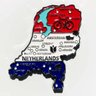 Imã Holanda com Mapa, Bandeira, Cidades e Símbolos - Imã de Geladeira - 1