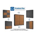 Ver imagem 3 de Guarda Roupa Casal 2 Pts 6g c/Pés CB03T592 Canela Kappesberg