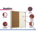 Ver imagem 7 de Guarda Roupa Casal 2 Pts 6g c/Pés CB03T592 Canela Kappesberg