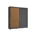 Ver imagem 2 de Guarda Roupa Casal 2 Pts 6g c/Pés CB03T592 Canela Kappesberg