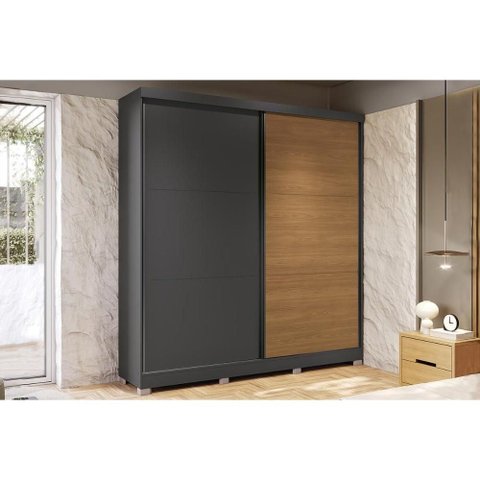 Guarda Roupa Casal 2 Pts 6g c/Pés CB03T592 Canela Kappesberg
