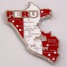 Imã Peru com Mapa, Bandeira, Cidades e Símbolos - Imã de Geladeira - 2