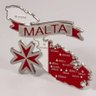 Imã Malta com Mapa, Bandeira, Cidades e Símbolos - Imã de Geladeira - 4