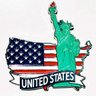 Imã Estados Unidos da América com Mapa, Bandeira, Cidades e Símbolos - Imã de Geladeira - 1
