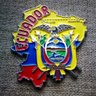 Imã Equador com Mapa, Bandeira, Cidades e Símbolos - Imã de Geladeira - 3
