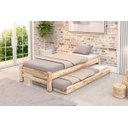 Ver imagem 1 de Bicama de Solteiro Turca Madeira Maciça sem Pintura