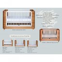 Ver imagem 2 de Berço/mini Cama Pé De Meia Madeira Grades Brancas + Colchão