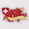Imã Suiça com Mapa, Bandeira, Cidades e Símbolos - Imã de Geladeira - 4
