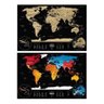 Mapa de Raspadinha Black & Gold - Mapa de Raspar Viagens - 60x40 - 2