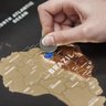 Mapa de Raspadinha Gold Deluxe -Mapa de Raspar Viagens - 80x60 - 2