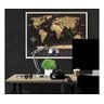 Mapa de Raspadinha Gold Deluxe -Mapa de Raspar Viagens - 80x60 - 6