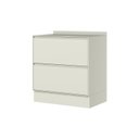 Ver imagem 3 de Balcão com Tampo 2 Gavetas MDF 80cm Fineze Bege/Areia HP