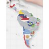 Mapa de Raspadinha Transparente - Mapa de Raspar Viagens com Bandeiras - Gigante - 96x60 - 2