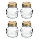 Ver imagem 1 de Conj. 4 Pote de Vidro Quattro Stagioni 150 ml conservas COM tampa