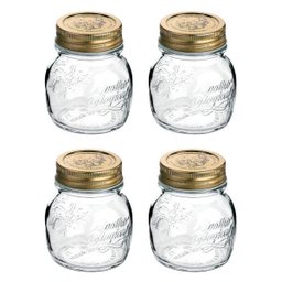 Conj. 4 Pote de Vidro Quattro Stagioni 150 ml conservas COM tampa - 1