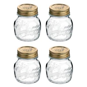 Conj. 4 Pote de Vidro Quattro Stagioni 150 ml conservas COM tampa