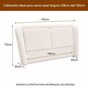 Ver imagem 3 de Cama Japonesa com Cabeceira Casal Blind Haru Linho Bege - Sallar Home