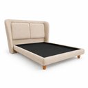 Ver imagem 2 de Cama Japonesa com Cabeceira Casal Blind Haru Linho Bege - Sallar Home