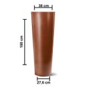 Ver imagem 3 de Vaso de Polietileno Classic Cone 100 Nutriplan Cor Ferrugem