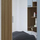 Ver imagem 6 de Guarda Roupa Casal Modulado Espelho Cp06 Delphi Avelã/grey L01 - Mpozenato