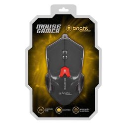 Mouse Gamer USB Preto 6 botões 462 Bright - 4