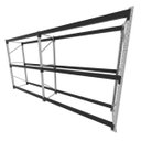 Ver imagem 1 de Mini Porta Pallet 200 Kg por Nivel Inicial + Continuação com 3 Niveis Preto com sem Mdf