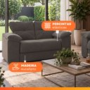 Ver imagem 6 de Conjunto de Sofá 2 e 3 Lugares Suede Cinza Londres Mamflex