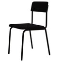 Ver mais imagens de Kit 06 Cadeiras Estofada para Sala de Jantar Sense Preto C01 Linho Preto - Lyam Decor
