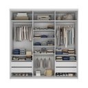 Ver imagem 4 de Guarda-Roupa Casal MDF BP 3 Portas 4 Gavetas Liege Branco