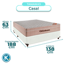 Ver imagem 2 de Conjunto Cama Box Branco Casal + Colchão Molas Ensacadas Airtech Ortobom