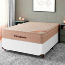 Ver imagem 1 de Conjunto Cama Box Branco Casal + Colchão Molas Ensacadas Airtech Ortobom