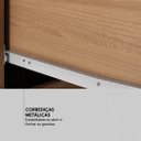 Ver imagem 6 de Guarda Roupa Casal 4 Portas com Espelho e 6 Gavetas Cádis - Amêndola Touch/off White