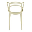 Ver imagem 2 de Kit 8 Cadeiras Allegra Cor Nude – Polipropileno Reforçado Empilhável Resistente