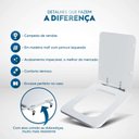 Ver imagem 3 de Assento laqueado para Vaso Incepa/Cidamar Modelo Square Bone (Areia)