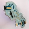 Imã Bahamas com Mapa, Bandeira, Cidades e Símbolos - Imã de Geladeira - 2