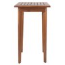 Mesa Bistrô Quadrada Rústica 60cm em Madeira Maciça - Natural - 2