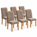 Ver imagem 3 de Conjunto 6 Cadeiras para Sala de Jantar Carol