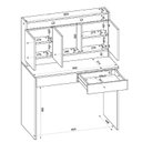 Ver imagem 3 de Penteadeira Camarim 3 Portas com Espelho e 2 Gavetas Nina Branco Dj Móveis