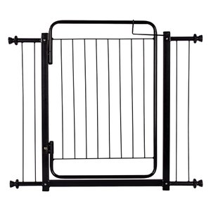 Grade Portão Proteção Pet Cachorro 89 a 94 Cm Criança Cães Cor:preto:preto