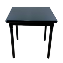 Conjunto de Mesa Jantar Madeira 80x80 Laminado com 2 Cadeiras Preto - 2