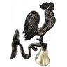 Sino Galo Em Bronze E Alumínio Parede Fazenda Sítios Granjas Casas Campainha - 1