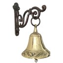 Ver imagem 1 de Sino Em Bronze E Alumínio Para Uso Em Parede Decoração Presente Casa Jardim Área Externa Interna