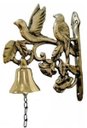 Ver imagem 2 de Sino Todo Em Bronze Passarinhos Canários Voando Decorações Jardins Porta Da Casa