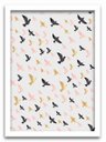 Ver imagem 2 de Conjunto Quadros Decorativos 2 Peças 40x60 Freedom Pássaros - Moldura Branca