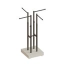 Ver imagem 1 de Expositor Cabideiro 4 Braços Robust Base Em MDF Comac Branco/Preto